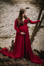 Load image into Gallery viewer, Saslax Maternity Off Shoulders Gown