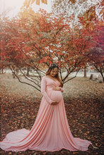 Load image into Gallery viewer, Saslax Off Shoulders Maternity Gown 
