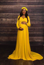 Load image into Gallery viewer, Saslax sexy long sleeve maternity dress
