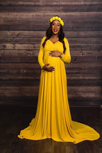 Load image into Gallery viewer, Saslax sexy long sleeve maternity dress