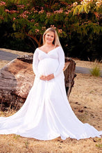 Load image into Gallery viewer, Saslax Maternity Dress Long Sleeve Maternity Gown for Photography