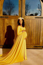 Load image into Gallery viewer, Saslax Maternity Dress Long Sleeve Maternity Gown for Photography
