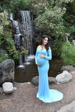 Load image into Gallery viewer, Saslax Maternity Gown Slim Pregnancy Maxi Photography Dress