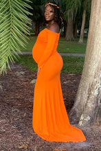 Load image into Gallery viewer, Saslax Maternity Gown Slim Pregnancy Maxi Photography Dress
