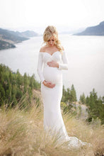 Load image into Gallery viewer, Saslax Maternity Gown Slim Pregnancy Maxi Photography Dress