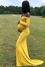 Load image into Gallery viewer, Saslax Maternity Gown Slim Pregnancy Maxi Photography Dress