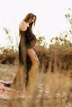 Load image into Gallery viewer, Saslax Lace Gown Maxi Maternity Dress for Baby Shower