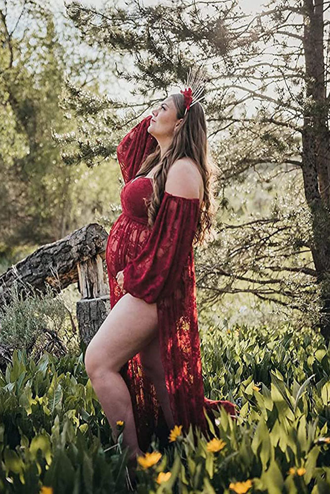 Catherine Lace Sexy Maternity Gown Catherine Lace Sexy Maternity Gown