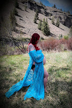 Load image into Gallery viewer, Saslax Maternity Gown Lace off shoulders Long Sleeve Dress