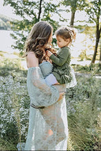 Load image into Gallery viewer, Saslax Maternity Gown Lace off shoulders Long Sleeve Dress