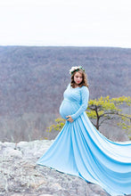 Load image into Gallery viewer, Saslax Maternity Gown Baby Shower Photography DressSaslax Maternity Gown Baby Shower Photography Dress