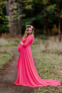 Saslax Maternity Gown Baby Shower Photography Dress
