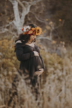 Load image into Gallery viewer, saslax beautiful off shoulder maternity gown