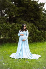 Load image into Gallery viewer, saslax maternity maxi pregnancy dress