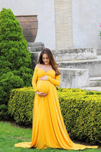 Load image into Gallery viewer, saslax off shoulder maternity dress for baby shower