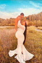 Load image into Gallery viewer, Saslax Chiffon Mermaid Maternity Dress for Photoshoot Baby Shower