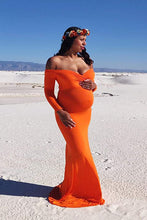 Load image into Gallery viewer, Saslax Long Sleeve Slim Fit Maxi Photography Dress