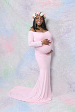 Load image into Gallery viewer, Saslax Long Sleeve Slim Fit Maxi Photography Dress