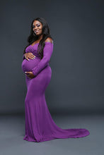 Load image into Gallery viewer, Saslax Long Sleeve Slim Fit Maxi Photography Dress