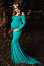 Load image into Gallery viewer, Saslax Maternity Elegant Fitted Maternity Gown
