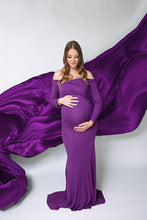Load image into Gallery viewer, Saslax Maternity Elegant Fitted Maternity Gown