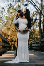 Load image into Gallery viewer, Saslax Maternity Elegant Fitted Maternity Gown