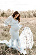 Load image into Gallery viewer, Saslax Maternity Dress Chiffon Mermaid Pregnancy Gown