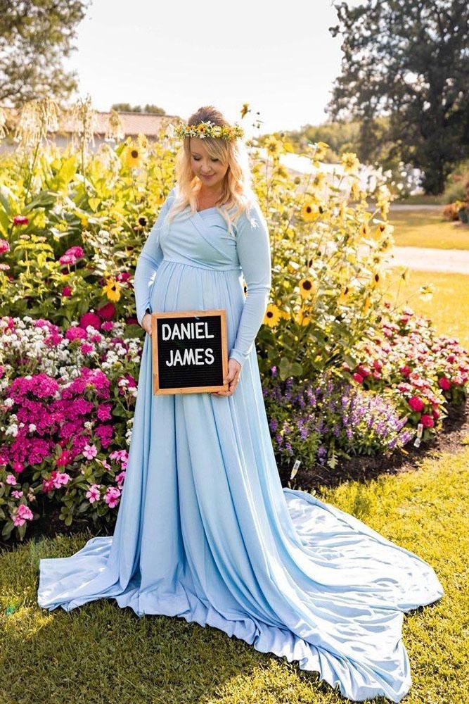 Floral Maxi Dress With Mint Floral Chiffon Maternity Dress Isabella Long Sleeve Maternity Gown Floral Maxi Dress With Mint Floral Chiffon Maternity Dress Isabella Long Sleeve Maternity Gown