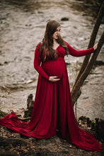 Load image into Gallery viewer, Saslax Maternity Off Shoulders Gown 
