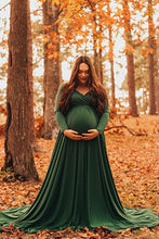 Load image into Gallery viewer, Saslax Maternity Off Shoulders Gown for Baby Shower Photoshoot
