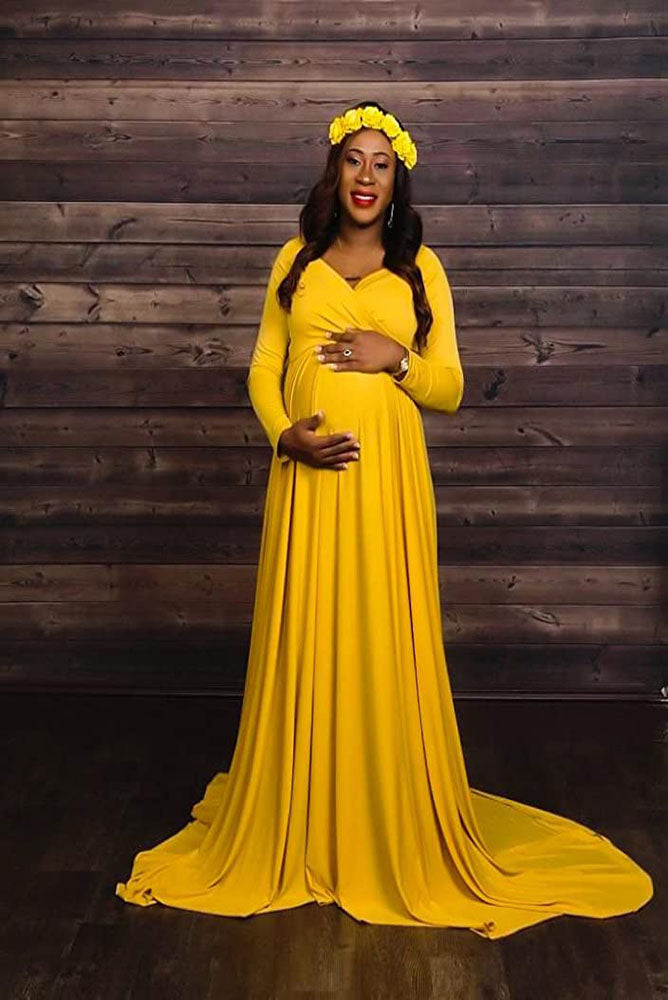 Alina Off Shoulder Maternity Gown Alina Off Shoulder Maternity Gown