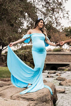 Load image into Gallery viewer, Saslax Off Shoulder Mermaid Maternity Wedding Dress
