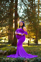 Load image into Gallery viewer, Saslax Off Shoulder Mermaid Maternity Wedding Dress

