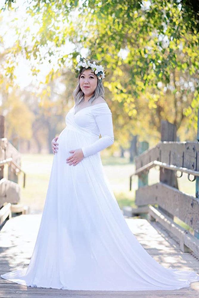 Erica Cotton Long Sleeve Maternity Dress Erica Cotton Long Sleeve Maternity Dress