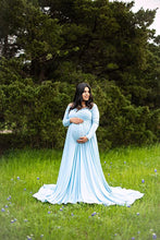Load image into Gallery viewer, saslax maternity maxi pregnancy dress
