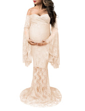 Load image into Gallery viewer, Saslax Lace Maternity Dresses for Photoshoot

